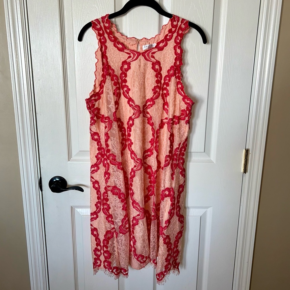 Max Studio Coral Sleeveless Lace Dress ✨